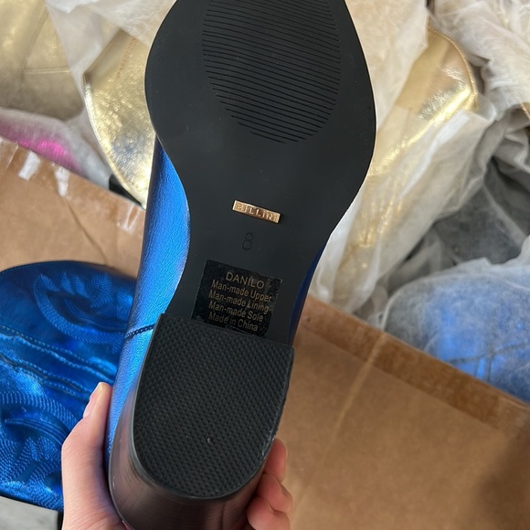 Bilini Danilo Cobalt Metallic Cowboy Boot - Picture 8 of 8